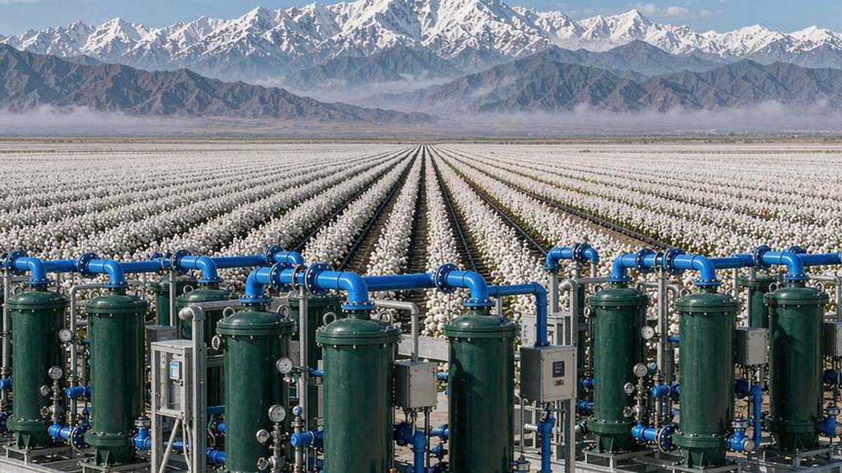 Projet de système de filtration d'irrigation goutte à goutte de 5 000 acres de champs de coton au Xinjiang Projet de système de filtration d'irrigation goutte à goutte de 5 000 acres de champs de coton au Xinjiang