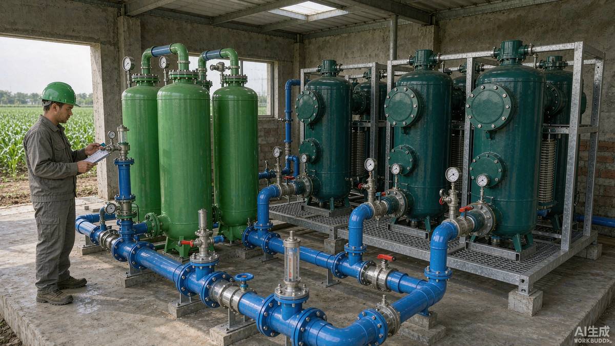 Solução completa de primeira filtração para irrigação: serviço completo desde a seleção até a instalação e comissionamento